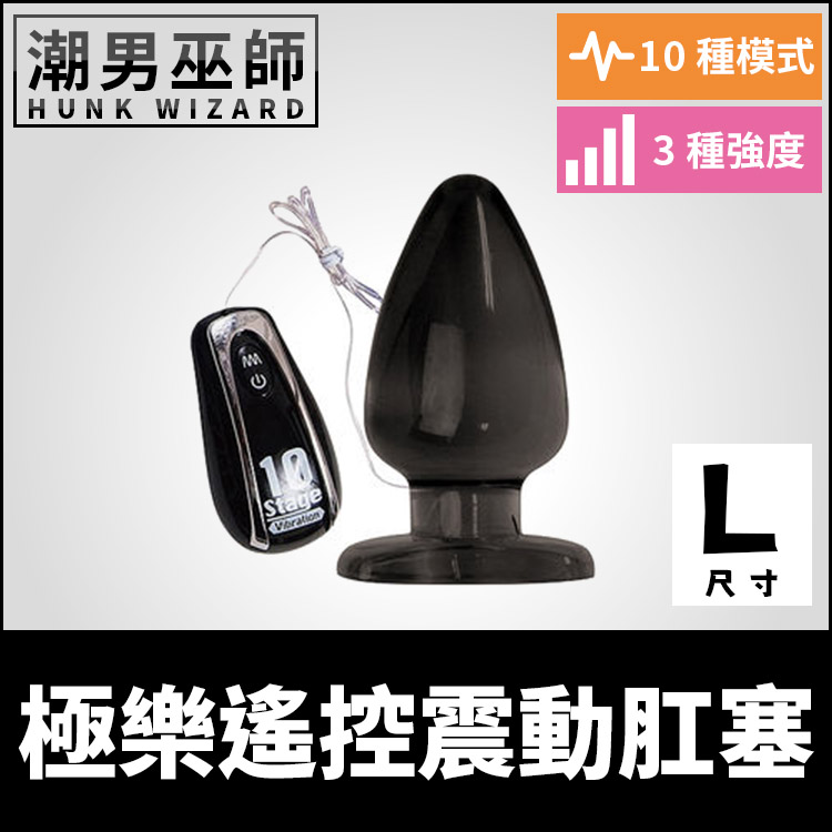 極樂遙控震動肛塞 L大型 多段振動 | 肛門快感調教後庭括約肌 刺激高潮會陰日本